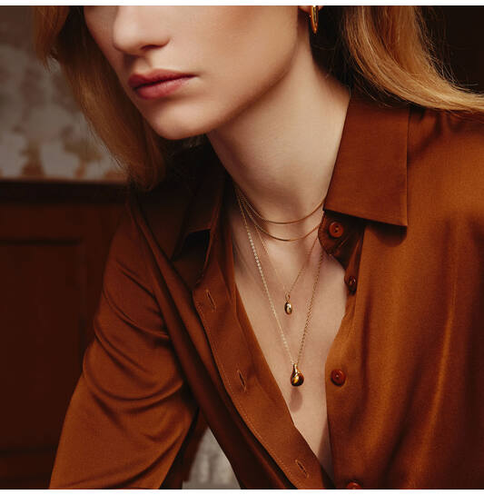  Lady Cozy - Zilver / 14kt GP - Zirkonia - 48cm